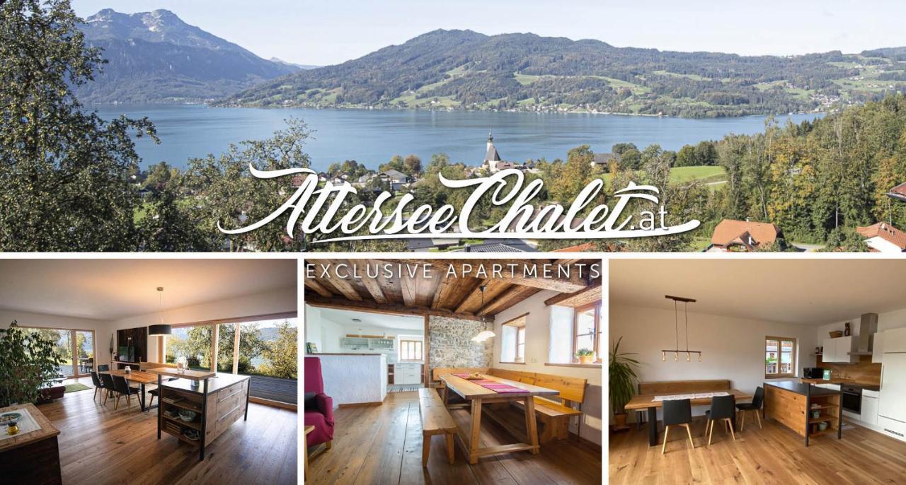 Attersee-Chalet Angermann Familie Spalt Steinbach am Attersee Exteriör bild