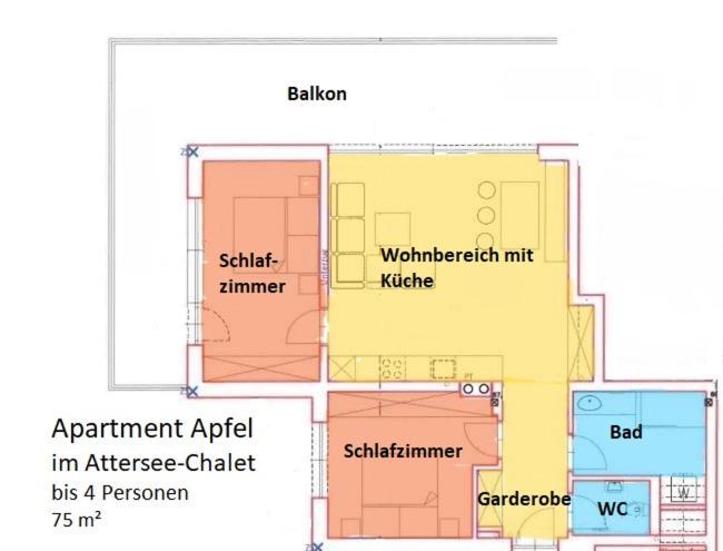 Attersee-Chalet Angermann Familie Spalt Steinbach am Attersee Rum bild