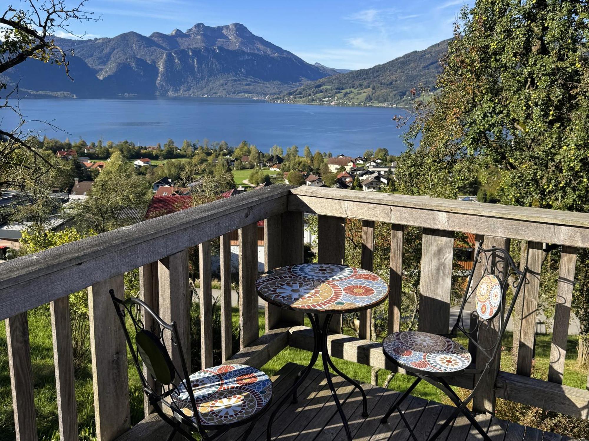 Attersee-Chalet Angermann Familie Spalt Steinbach am Attersee Exteriör bild